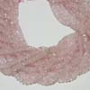 This listing is for the 5 strands of Rose Quartz Hand Cut Faceted Roundell in size of 5 mm approx.,,Length: 14 inch